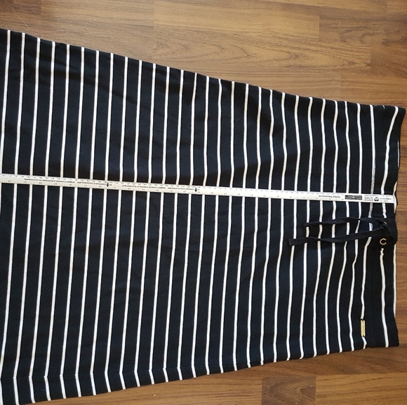 Lauren Nautical Maxi skirt, Dark Navy/black 99% cotton, t-shirt stretch - Picture 1 of 9